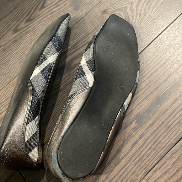 Burberry check flats in dark Nickel - Picture 3 of 7